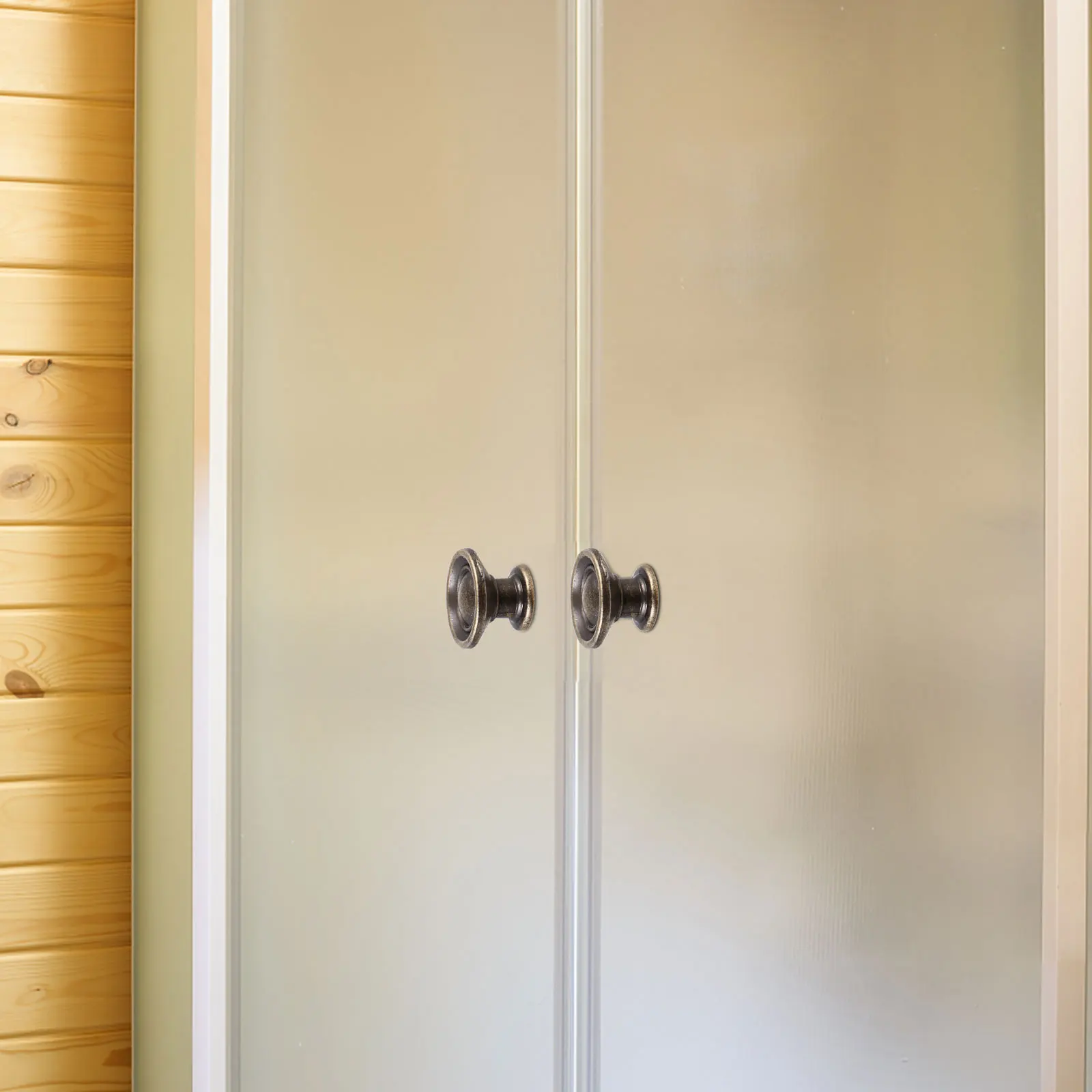 

4pcs Round Cabinet Knob Durable Drawer Handle Wardrobe Door Pull Easy Install Modern Minimalist Hardware Supply