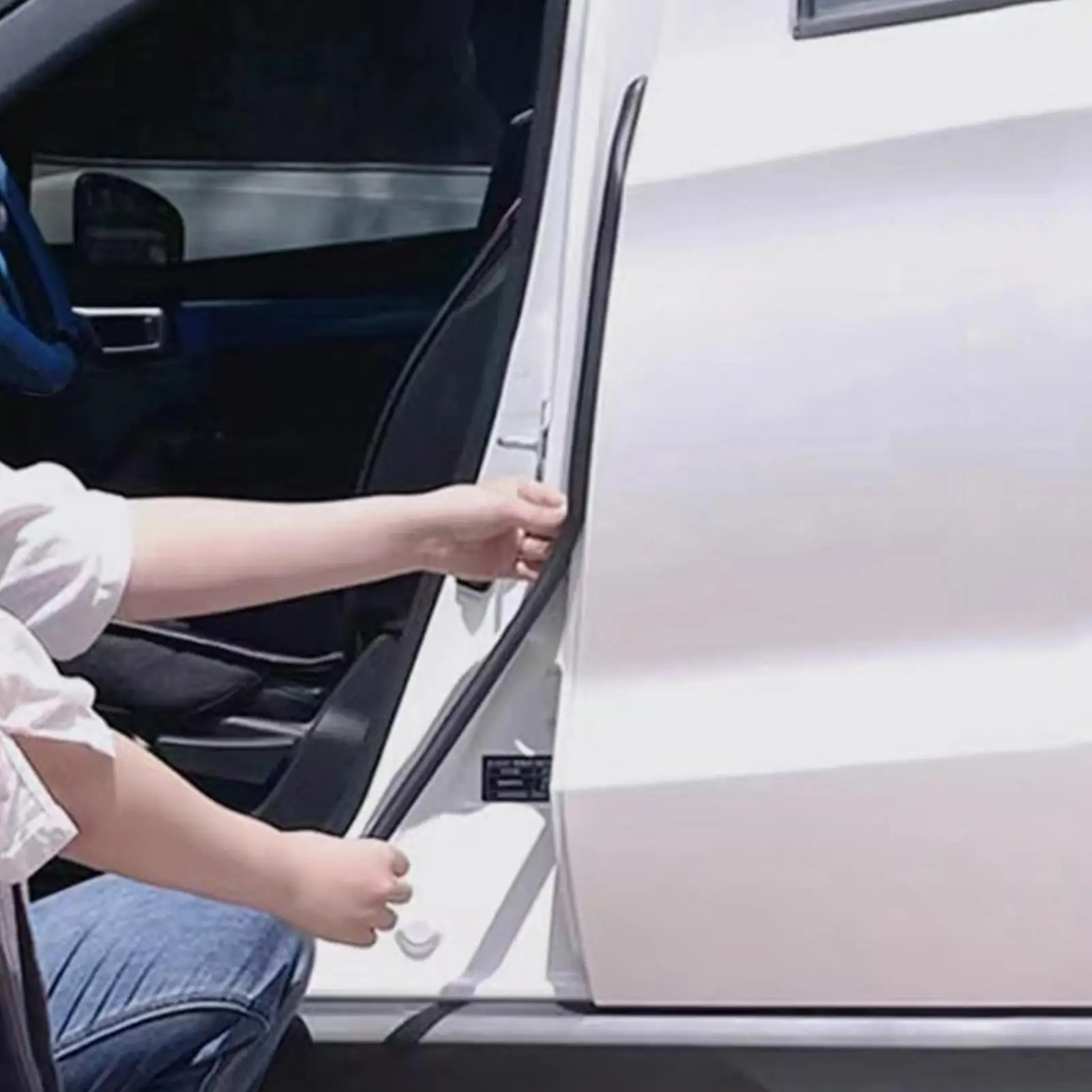 Car Door Side B-Pillar Strip Soundproof Car Weather Stripping Trim Edge Guard Vehicle Window Gasket Sealer For Truck Suv