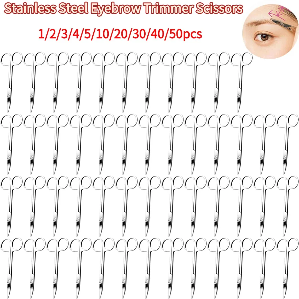 Small Stainless Steel Scissors For Nails Eyebrow Nose Hair Scissors Facial Trimmers Grooming for Facial Hair Eyebrow Haircut