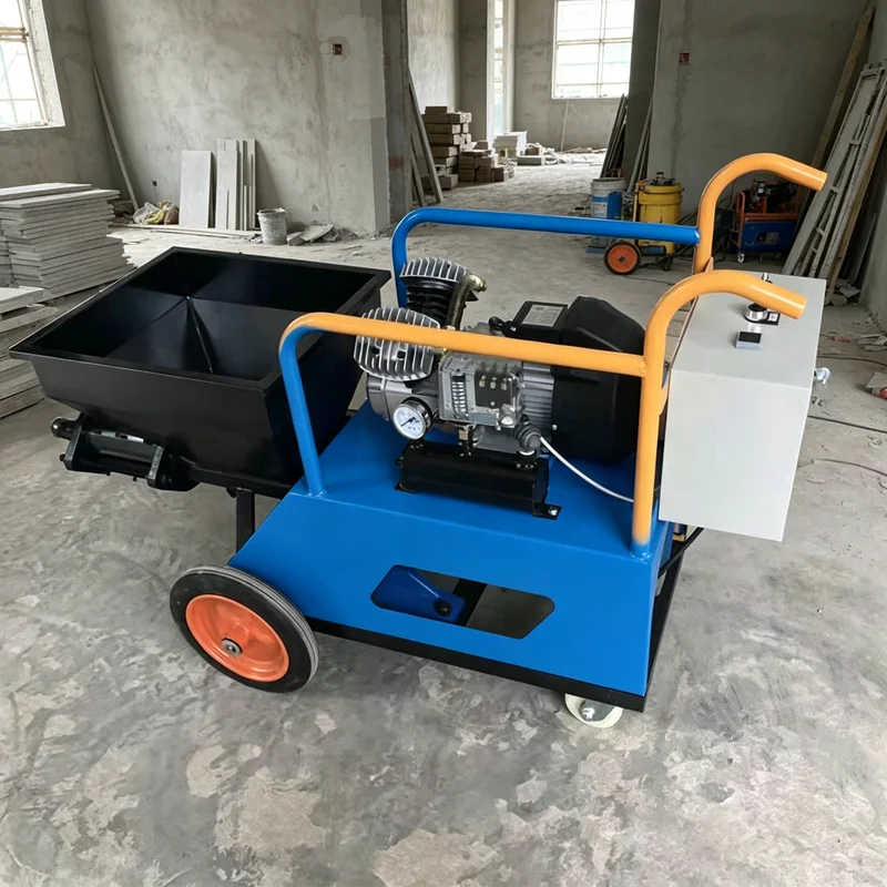 

Customized Mortar Sprayer Spraying Machine With Stable Pressure For Internal Wall Plastering Smooth Surface