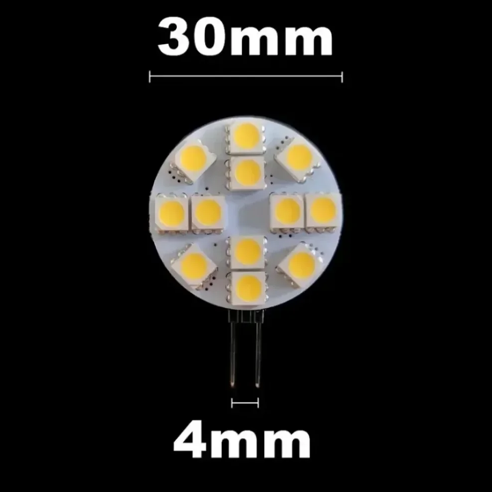 G4 LED Round Range Hood Bulb 12v SMD 5050 6/9/12/24 Leds LED Boat Light White / Warm White Bulb Lamp The Lowest Price