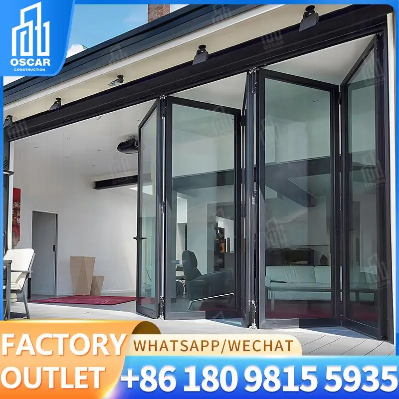 

Customizable High Functioning Accordion style Bifold Door Ideal for European Office Spaces Factory Made Bifold Door