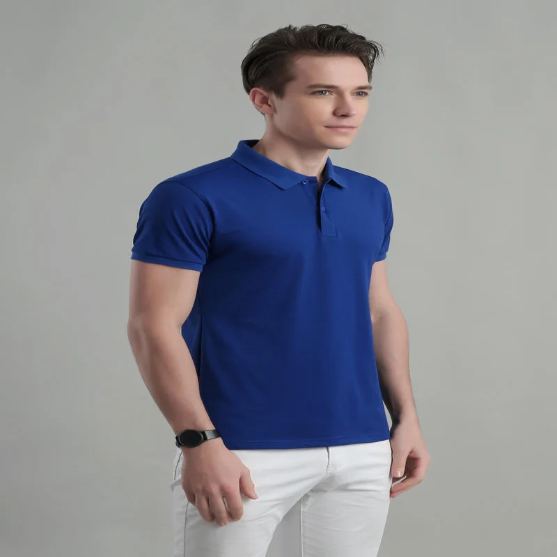 Casual polo shirt personnalisé impression icône logo été revers manches courtes broderie personnalité personnalisé respirant workwear