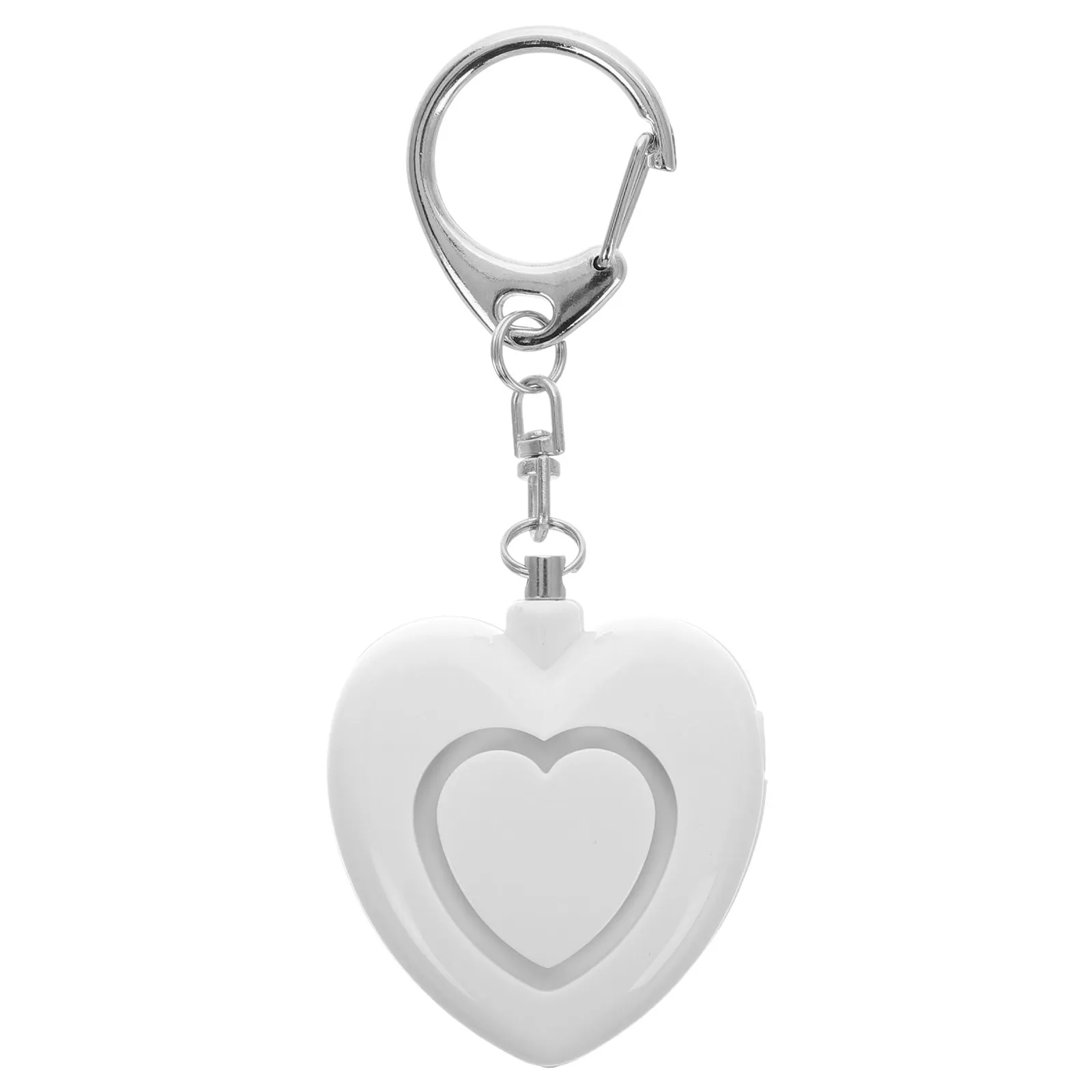 

Heart-Shaped Personal Alarm Keychain for Women Portable Safety Emergency Alarm Loud Panic Button Waterproof Keychain Accessories