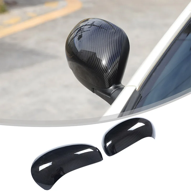 

For 10-14 Nissan Juke For Infiniti ES ABS Carbon fiber Rearview Mirror Cover Shell Rearview Anti-scratch Protection Accessories