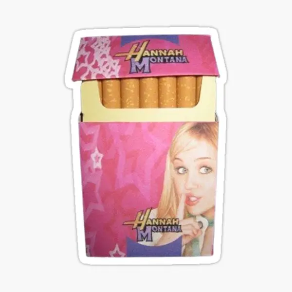 Hannah Montana Cigarettes  5PCS Stickers for Laptop Print Home Room Bumper Stickers Anime Decor  Decorations Cute Window Cartoon