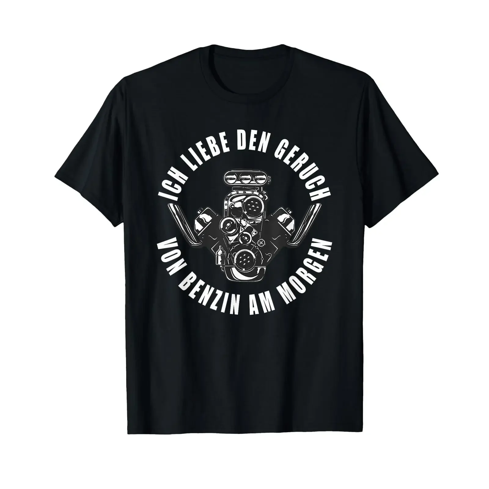 Sponsored Ad V8 Hubraum Car Lovers T Shirt with German Text quot The smell of Petrol vintage Washed Casual Versatile Slightly