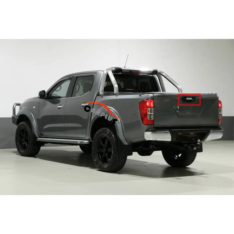 日産ナバラ フロンティア D23 Np300 2015-2019 外装車ドアハンドル用カメラと鍵穴付きブラックテールゲートハンドル