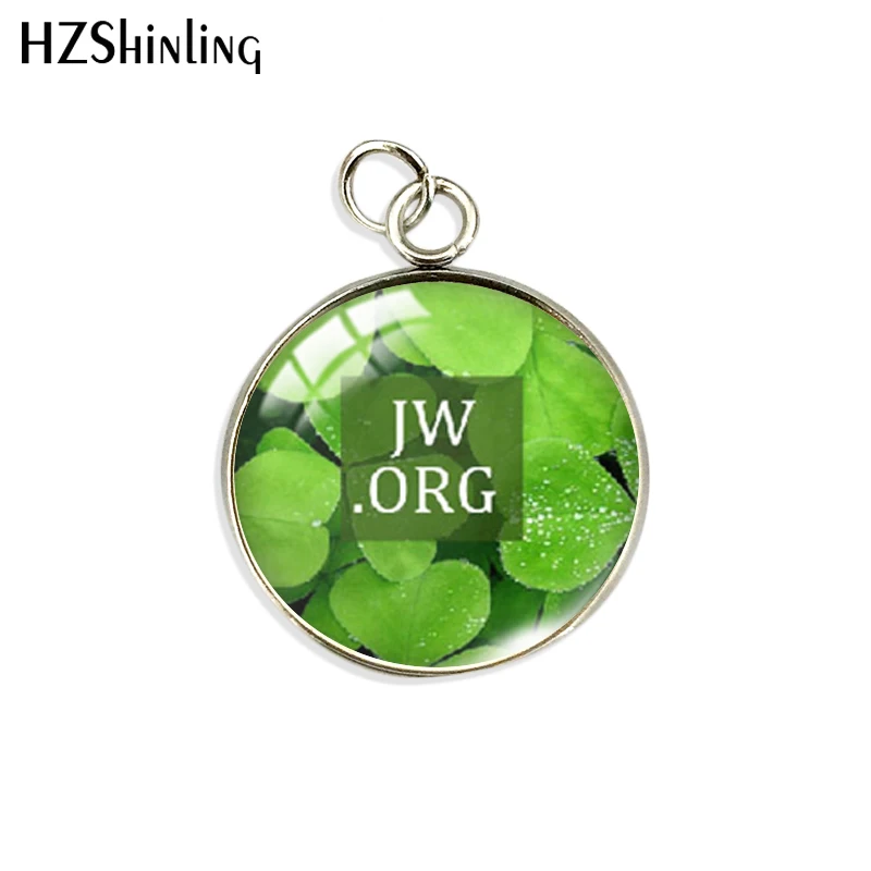 2023 New Fashion JW.ORG Jehovah's Witnesses Jewelry Round Glass Dome Pendant Handmade 14mm 20mm Charms Pendants