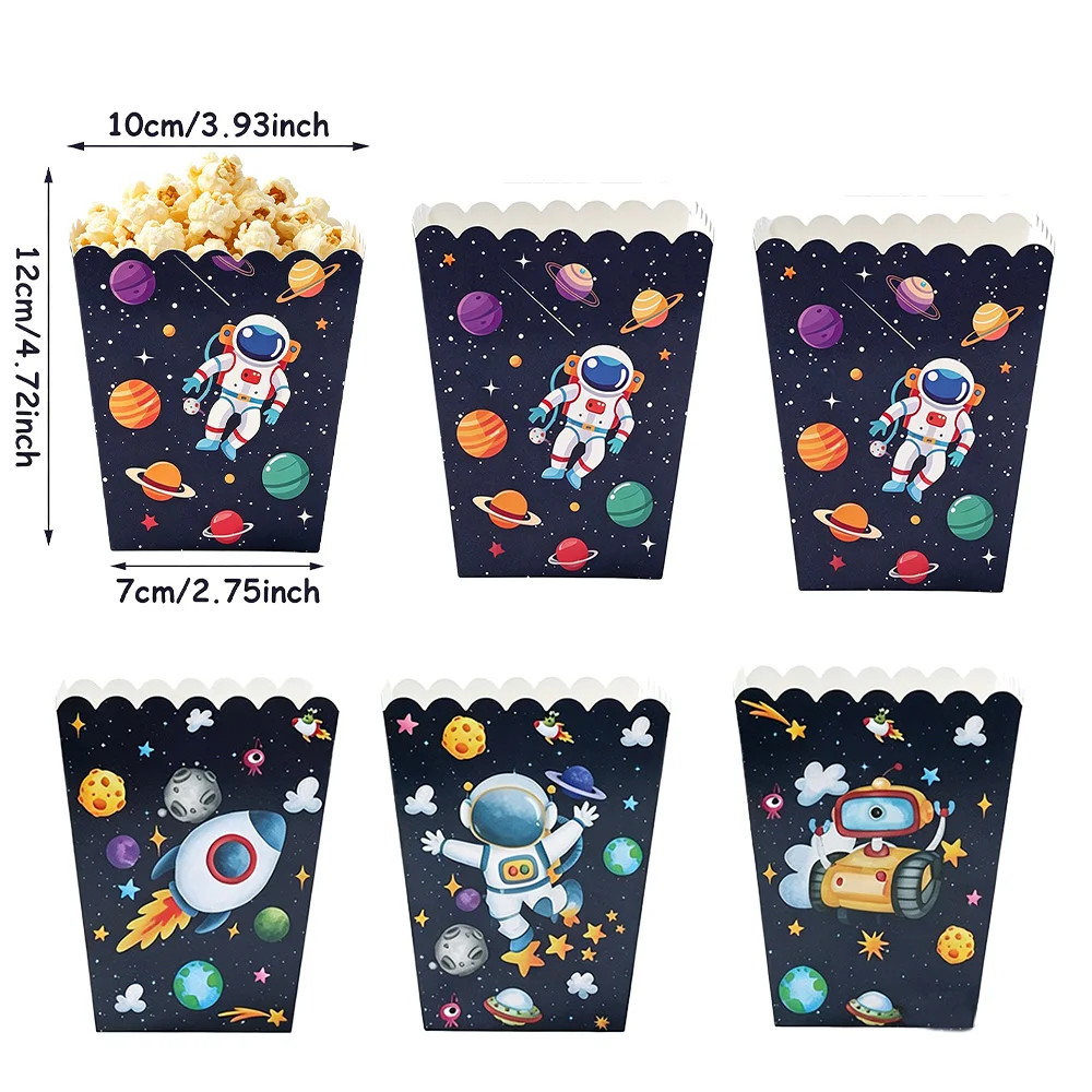 Outer Space Paper Popcorn Treat Boxes space Astronaut Candy Cookie ...