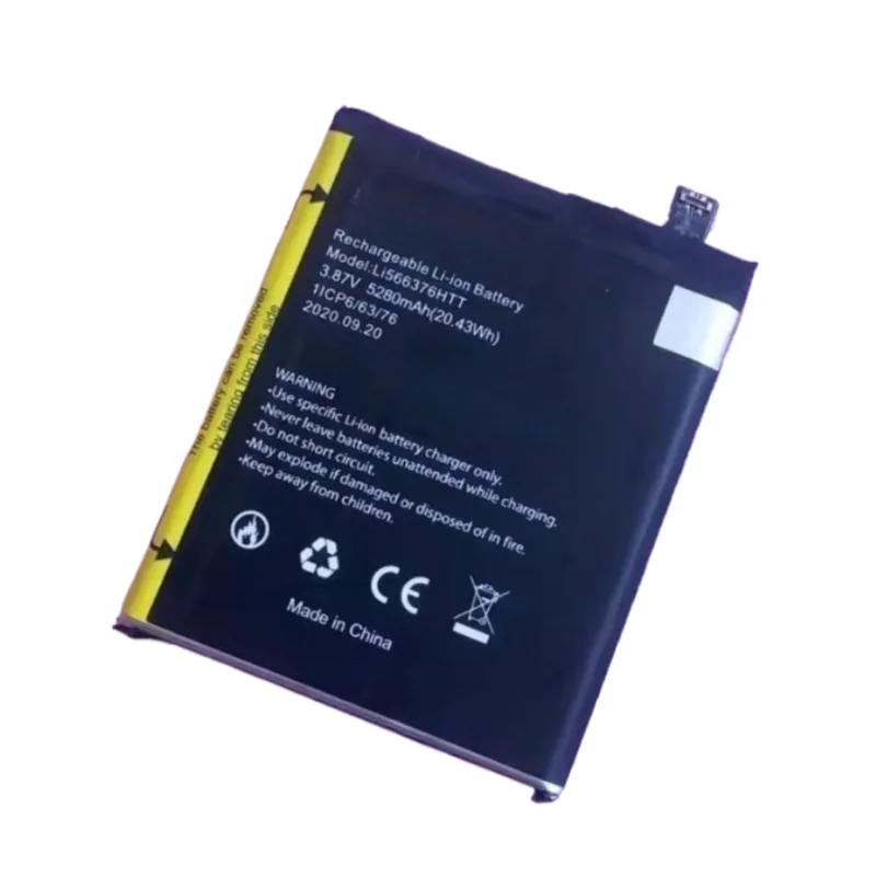 Li566376HTT High Quality Phone Battery 3.87V 5280mAh for Blackview BL6000 Pro Brand New Replacement Battery