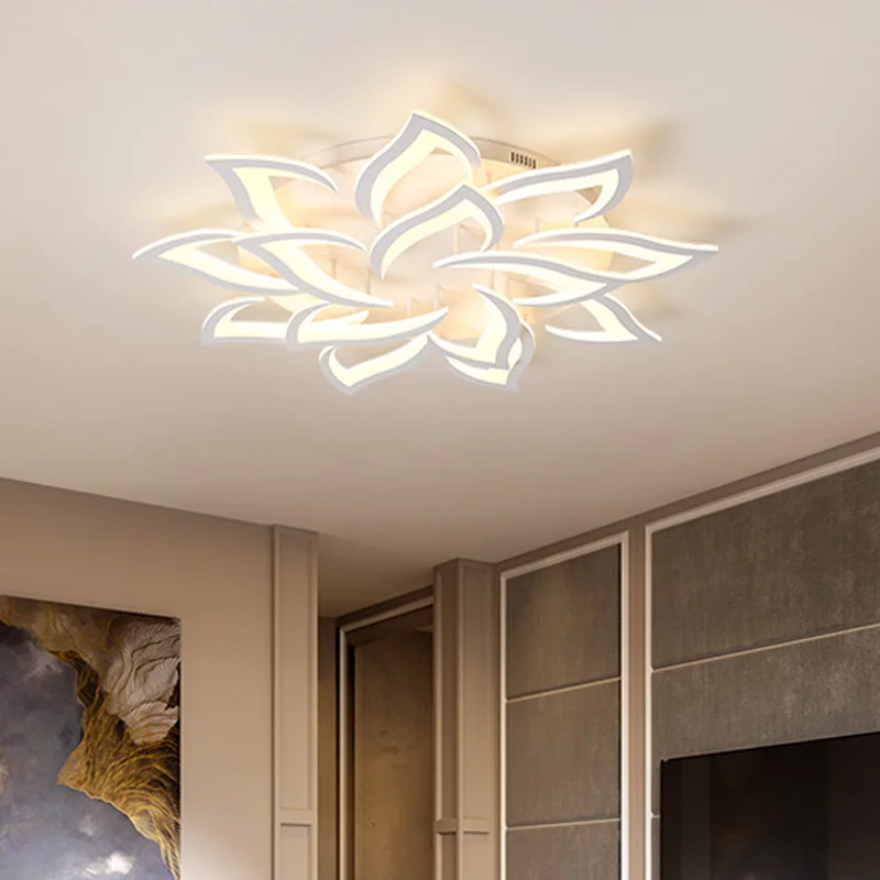 Nordic Modern LED Ceiling Lights Dining Living Room Decoration Kitchen Fixtures Lamp Bedroom Restaurant Lighting Dimmable Luces