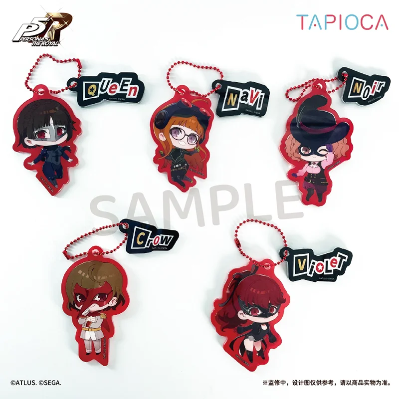 Nuevo Llavero Acrílico de Personajes Chibi de Persona 5 The Royal, Mercancía Oficial de Atlus Sega, Colgante para Bolsa de Anime, 10 Estilos