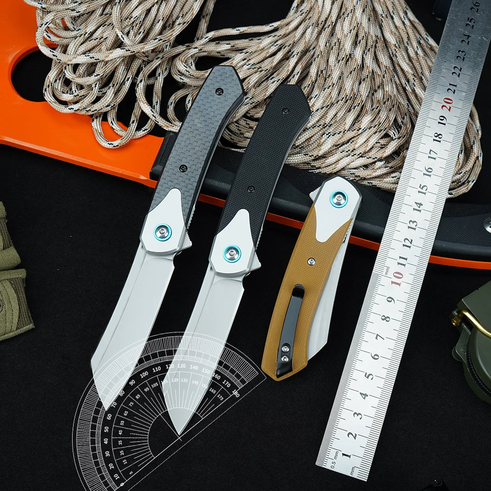 CR 7135 Folding Knife High hardness Pocket Knives D2 Steel Outdoor Camping Portable Carrying Tanto Knife Jackknife Multitool - view 2