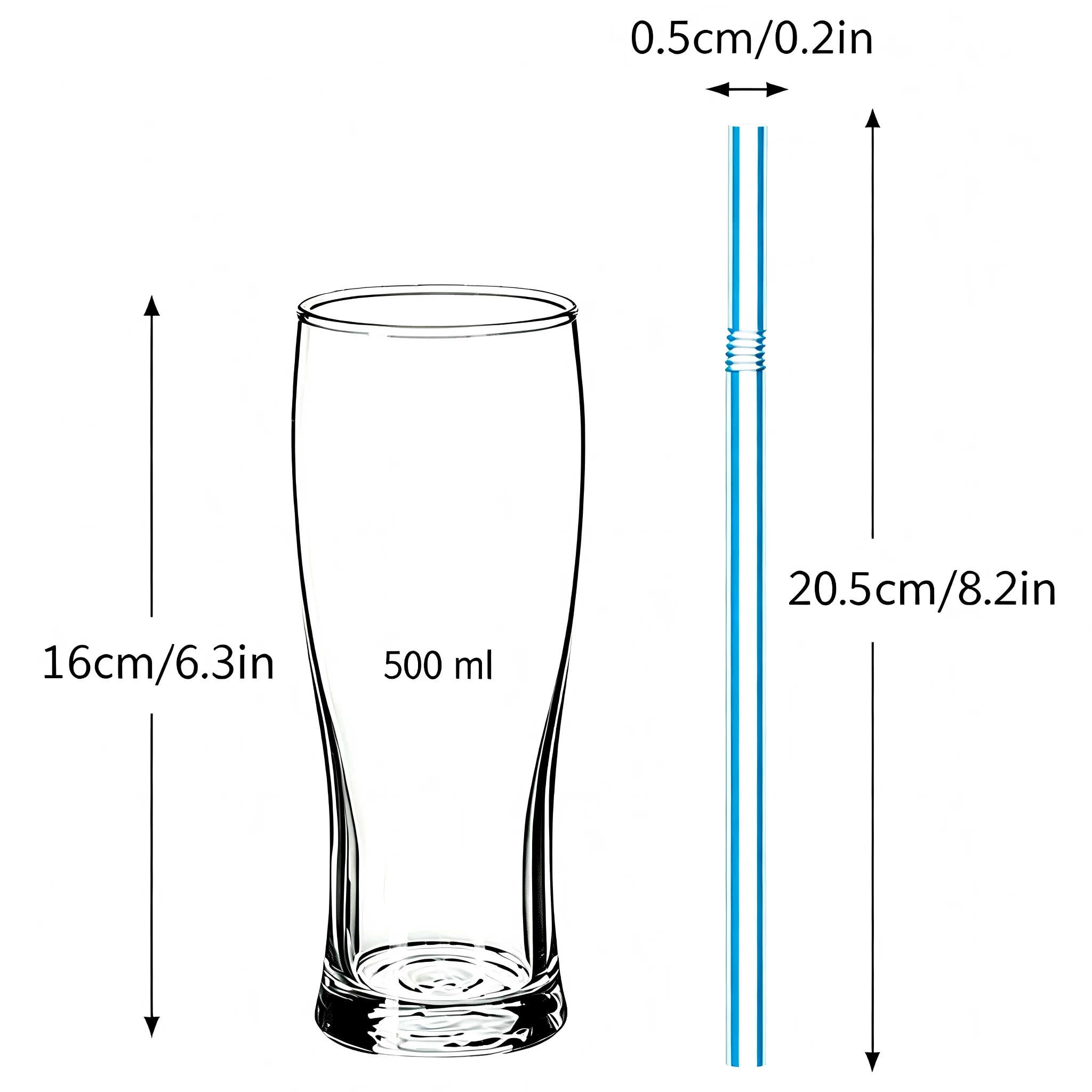 100-2000PCS Drinking Straw Biodegradable Reusable for Smoothies Birthday Wedding Party Kitchen Multicolor Straws Dropshipper