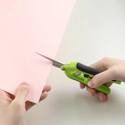 1Pc Ergonomic Spring-Action Scissors Spring-Loaded Craft Shears with Stainless Steel Blades for Diy Card Making Supplies Tool