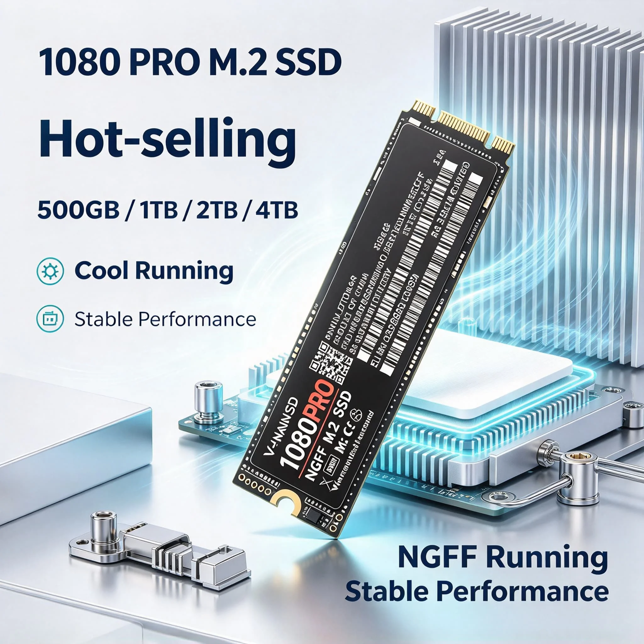 SSD 1080PRO NGFF M2 SATA3 Inside Solid State Drive 4TB 2TB 500GB 1TB Laptop Desktop Computer Fast Internal Hard Disk PC
