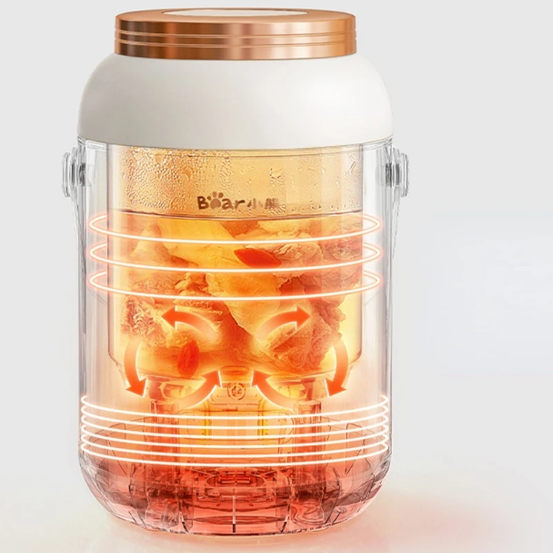 الدب 220 فولت الكهربائية الطبخ وعاء التلقائي المنزلية بطيئة الطبخ وعاء عصيدة صانع 0.8L موقد متعدد الوظائف DDG-D30H5