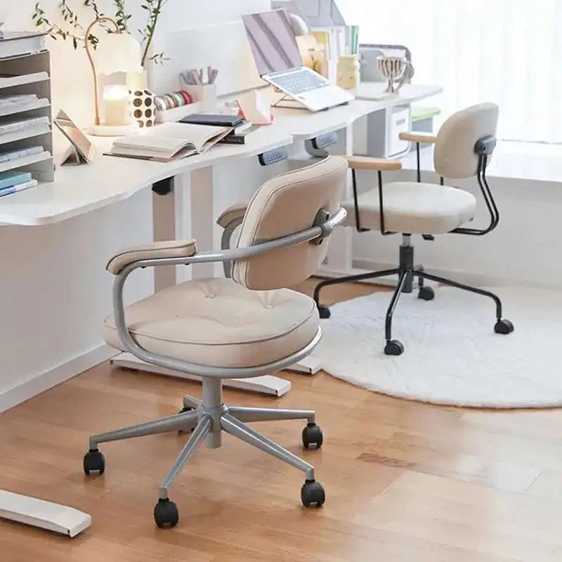 

Back Cushion Office Chair Designer Luxury Back Pillow High Back Office Chair Base Swivel Silla Escritorio Office Furniture