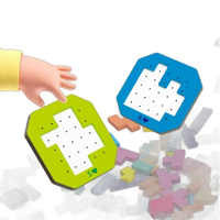 Logical Thinking Game Kids Tangram Jigsaw Puzzle Toy Geometry Colorful Wooden Quick-fix Tangram Jigsaw Puzzle Game Montessori