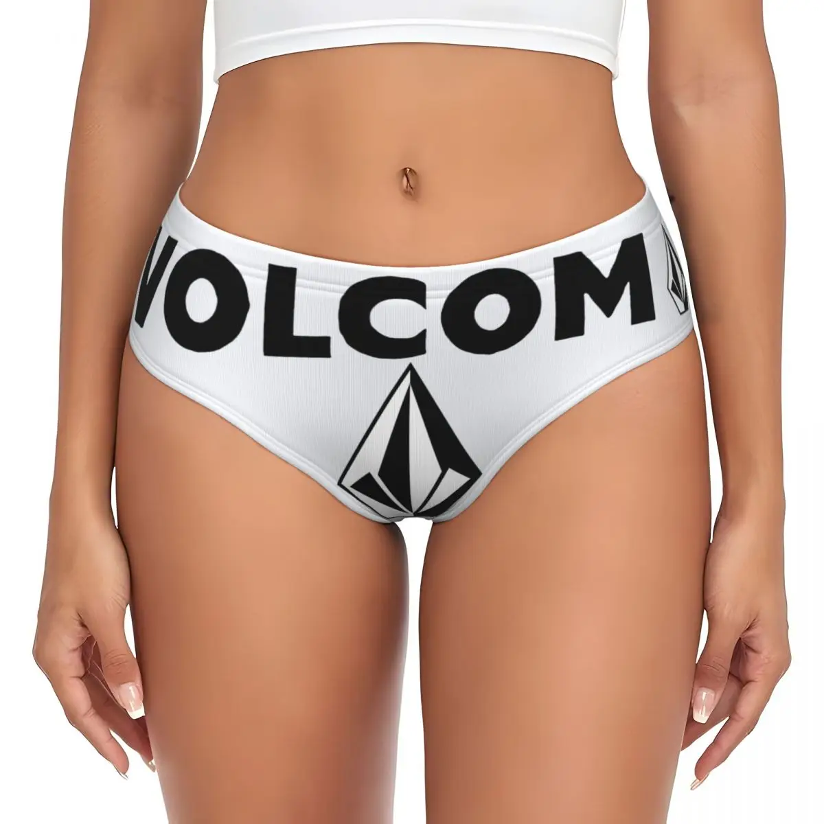 

Custom Volcoms Symbol Brief Panties Womens Stretch Underwear