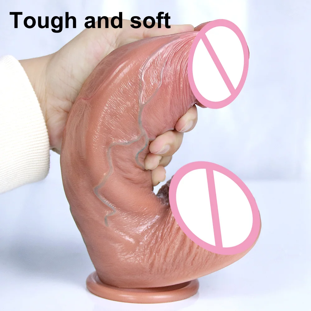 Huge Dildo Silicone Real Man Dick Male Artificial Rubber Penis Sex Love Toys for Women Anal Plug Vaginal G-spot Masturbation Toy