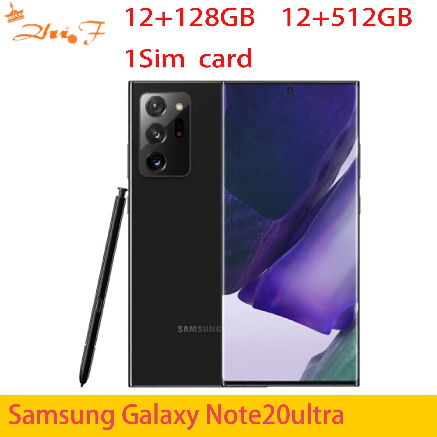 

Samsung Galaxy Note 20 Ultra note20 n986u n986u1 5G Smartphone, 128 GB, 512GB ROM, 12GB RAM