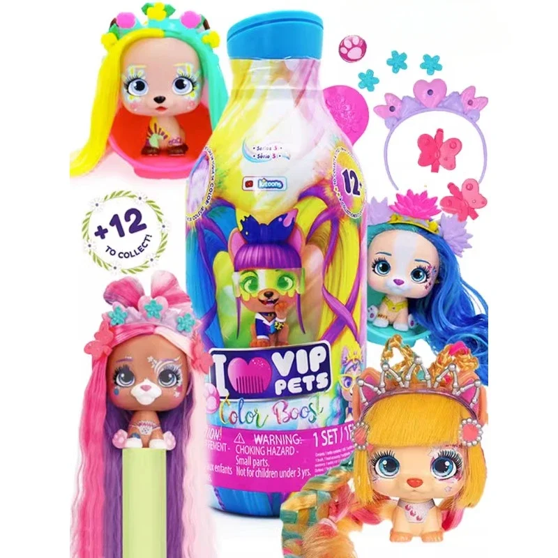 

Kawaii Парикмахерская собака я люблю Пудель сюрприз игрушка 34 поколения девушка плетеная кукла