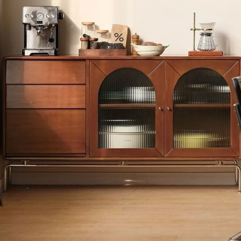 خزانة جانبية من الخشب الصلب في العصور الوسطى، كلاسيكية فرنسية، خزانة زجاجية #2