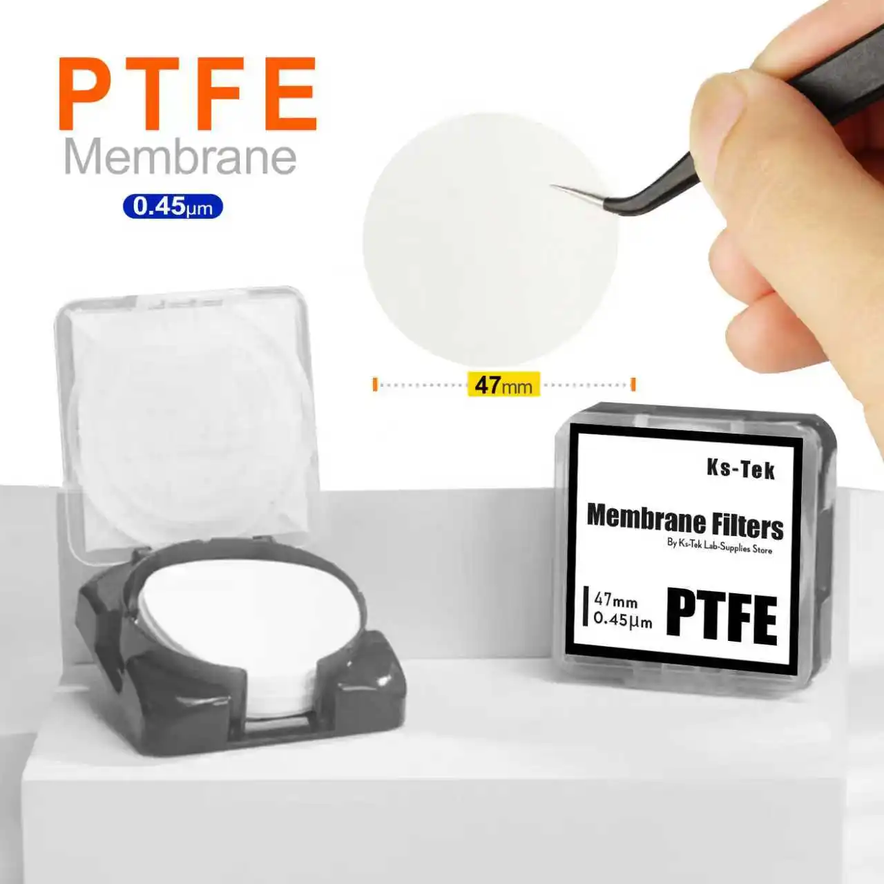 

Мембранный фильтр Ks-Tek PTFE гидрофильный, диаметр 47 мм, размер пор 0,22/0,45 мкм
