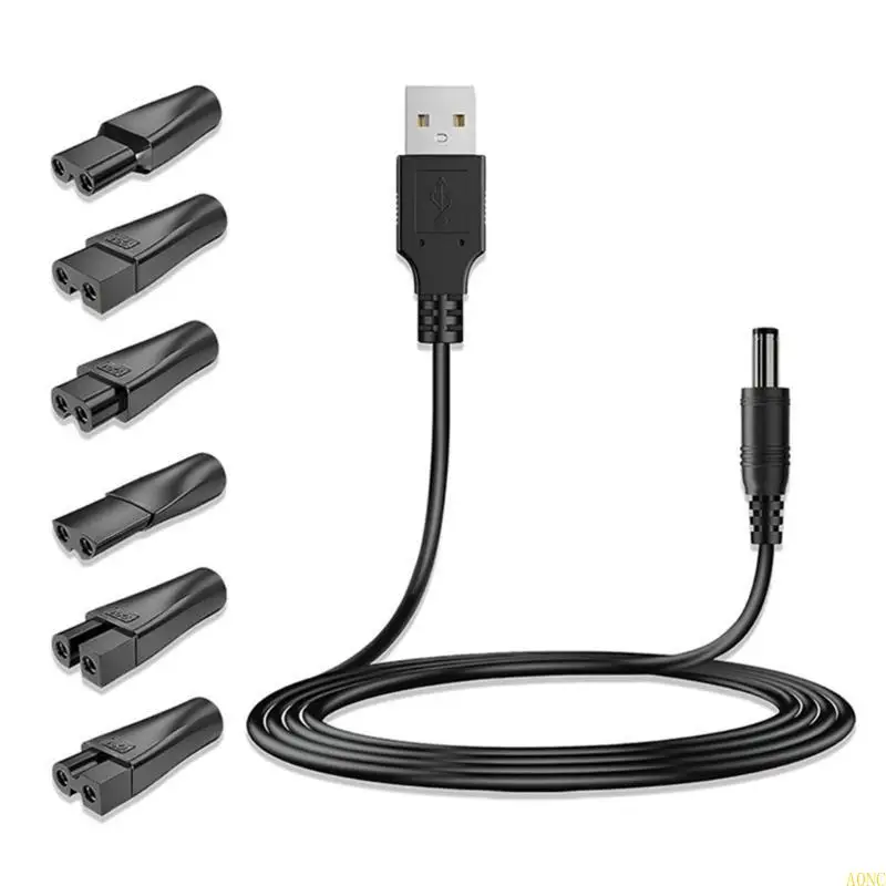전기 손질 도구 및 데스크 램프 용 A0NC USB 어댑터 충전기 케이블 세트 컨버터
