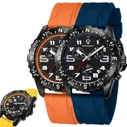 New Top Brand AAA Leisure Sports Fashion Men's Business Waterproof Wristwatch Silicone Personality Classic Watches For Men