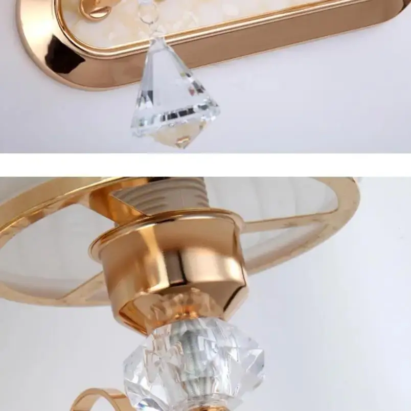 Creative Modern LED Crystal Wall Lamp Bedroom Bedside Lamp Aisle European Living Room Background Wall Lamps Wall Lights for Home