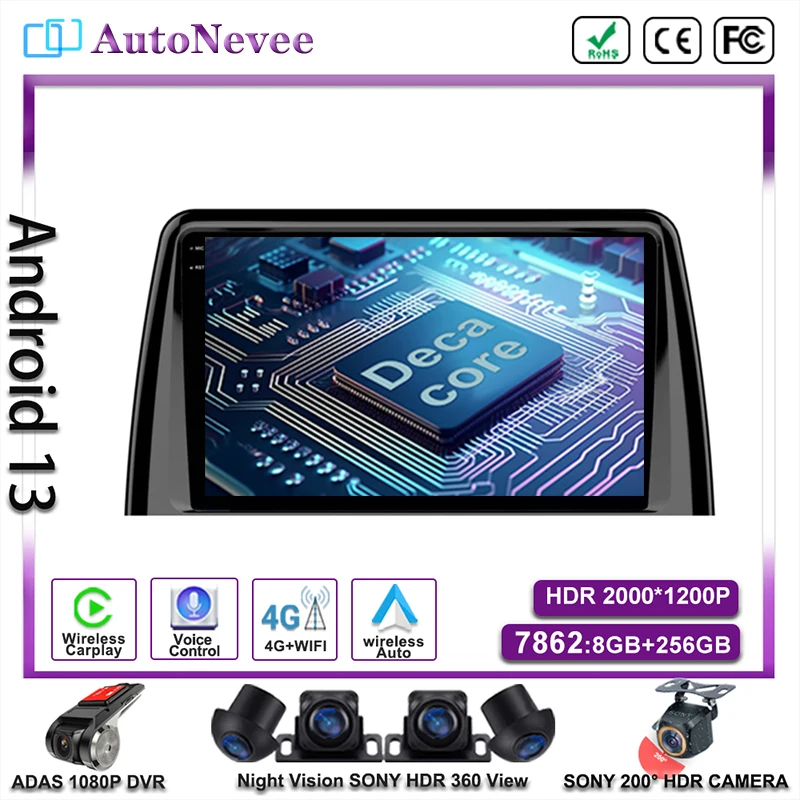 

Android For Kia SORENTO KX7 2017-2022 Android Auto Car Radio Player Stereo Autoradio Wifi 5G navigazione Video GPS No 2Din DVD