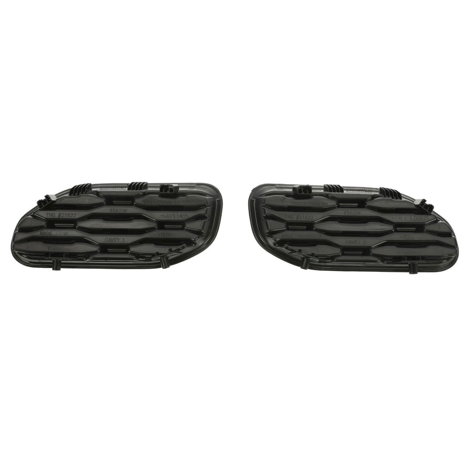 Fit for 2019-2021 Dodge Ram 1500 DT Right & Left Front Bumper Bezel Kit 68414296AA