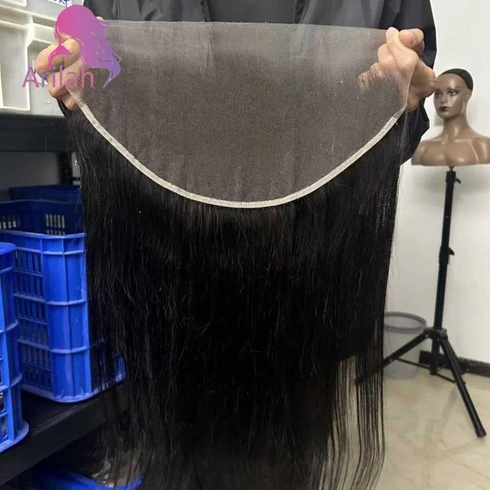 

Straight 13x6 Lace Frontal Only Human Hair Brazilian Remy Hair 13x6 Transparent Ear to Ear Lace Frontal Natural for Black Women