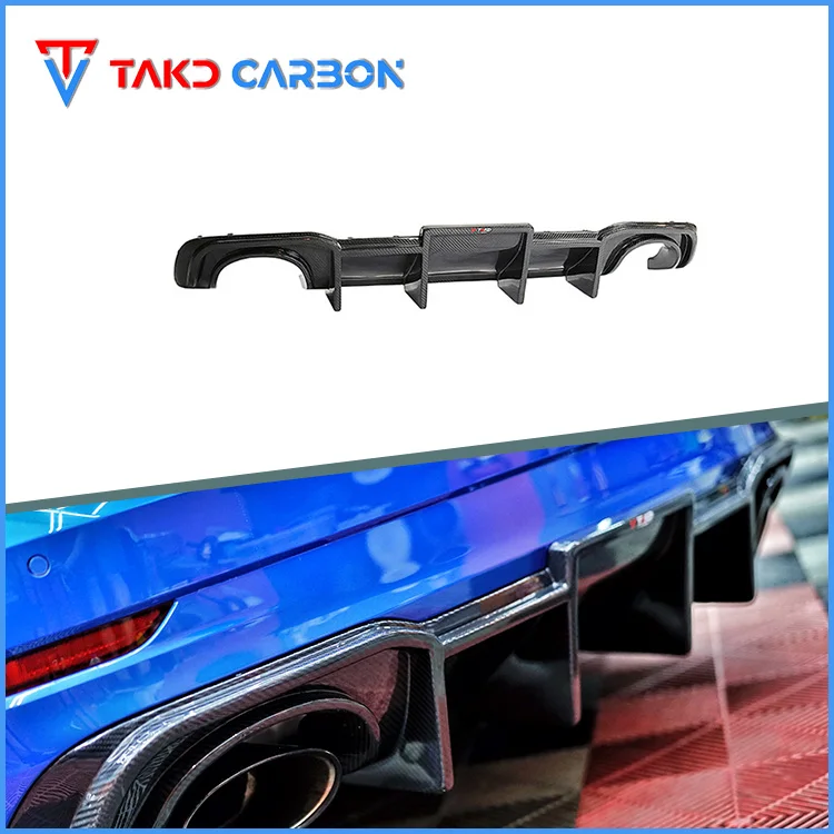 Carbon Latest Auto Accessories 3k Twill Carbon Fiber Rear Car Bumper Diffuser Lip For Audi RS3 2017-2019