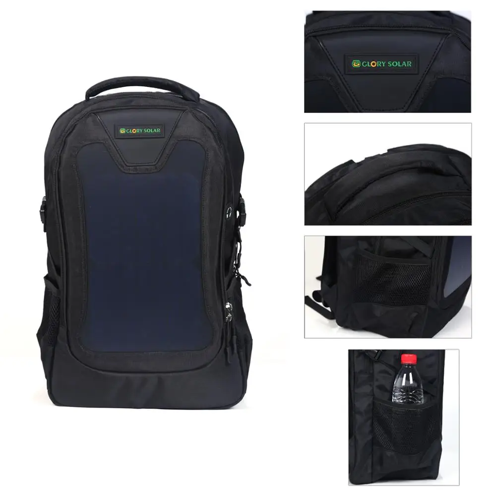 Portable Business Solar Panel Backpack Bag with USB Charger for Mobile Phones Solar-powered Product Category