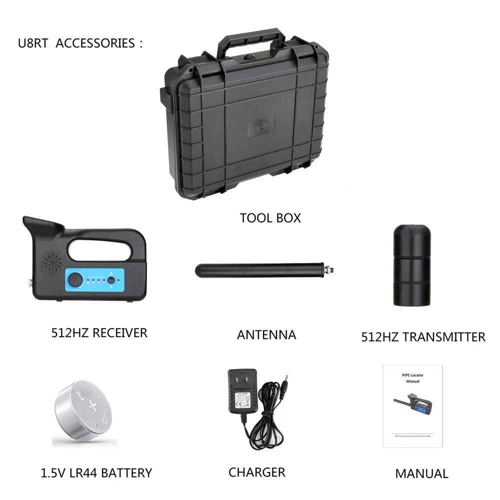 Imagem -05 - Sonde Tubulação Esgoto Dreno Câmera Localizador Receptor Reparação Substituir 17 mm 512hz