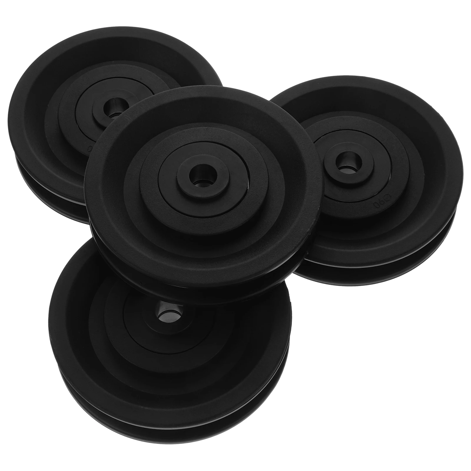 

4pcs Idler Pulley Sheath Fitness Equipment Exercise Machine Attachments Plastic Cable Rollers Gym Pulley Replacement