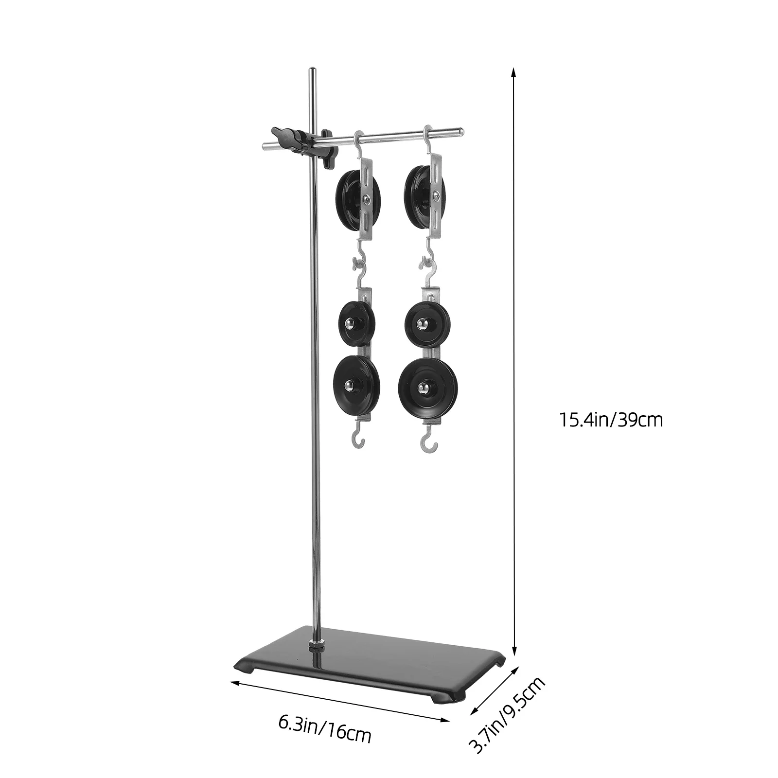 1Set Mechanics Experiment Pulley Block Set Physics Teaching Tools Stable Base Stand for Force Gauge School Science Experimental