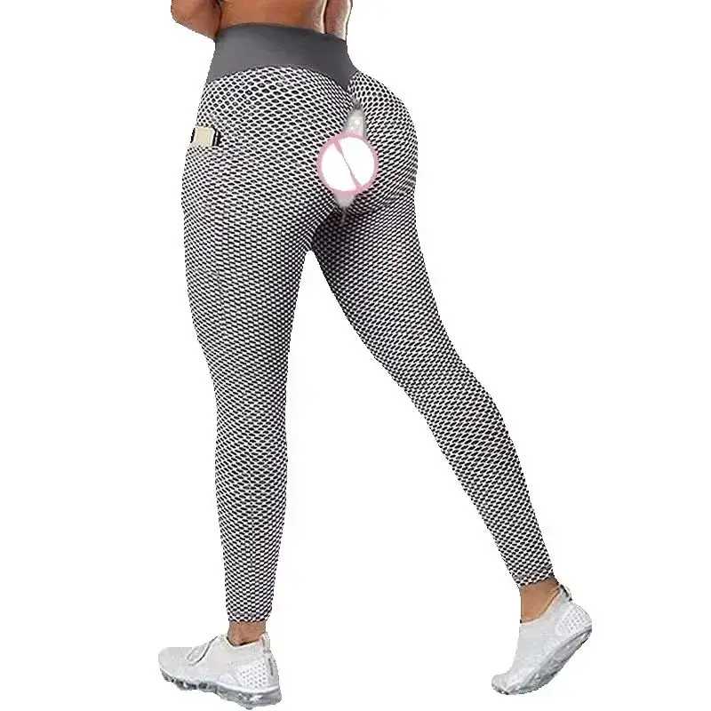 Women Open Cortch Yoga Leggings Double Hidden Zippers Mesh Shape Gym Panties Sexy Casual Sport Hot Pants Crotchless Lingerie