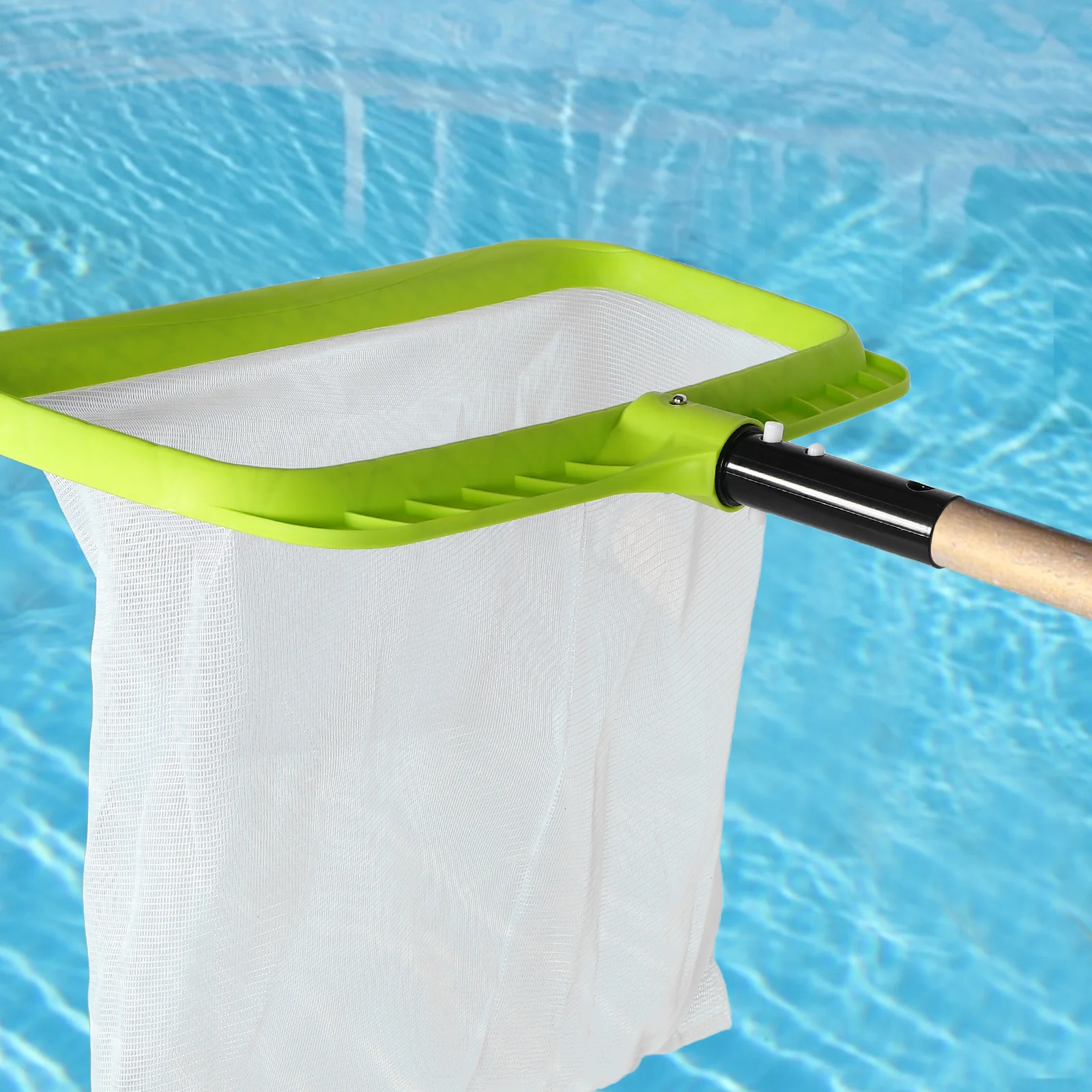 

Durable Pool Skimmer Net Heavy Duty Fine Mesh Swimming Pool Cleaning Tool Supplies Hot Tub Spa Fountain Leaf Debris Removal Kit