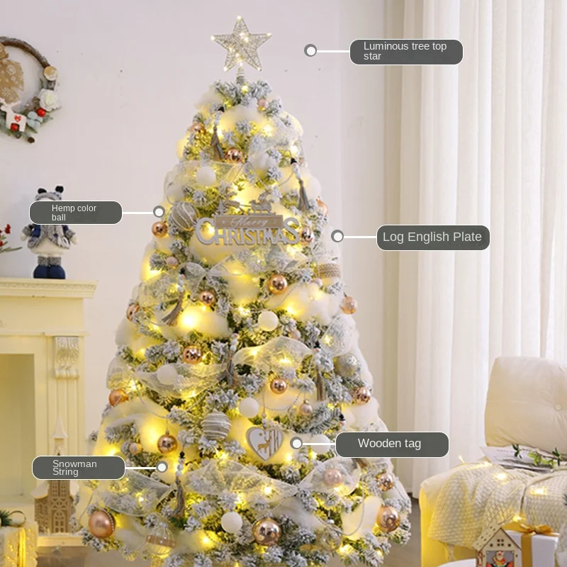 Cross-Border Amazon Christmas Christmas Tree Home1.5/1.8Rice Encryption Package Christmas Decoration Arrangement