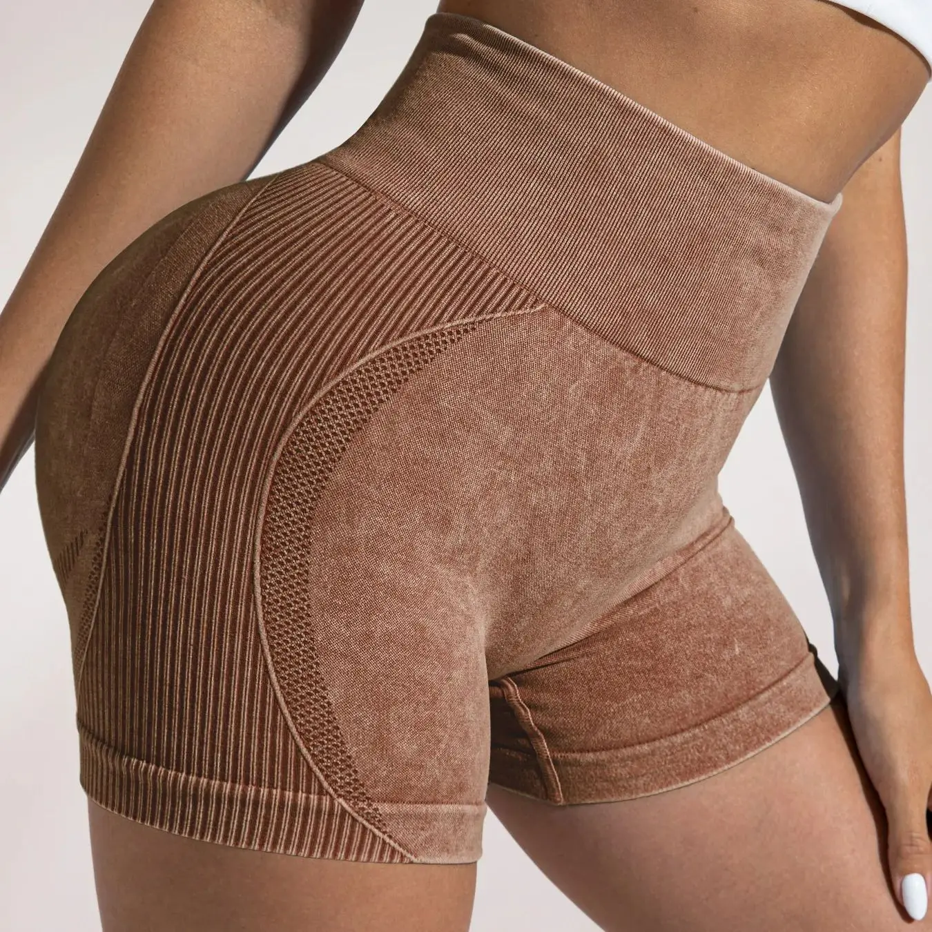 Women Gym Arch Shorts High Waist Athletic Butt Lifting Workout Biker Scrunch Yoga Pants Leggins Sports Fitness Short Tights