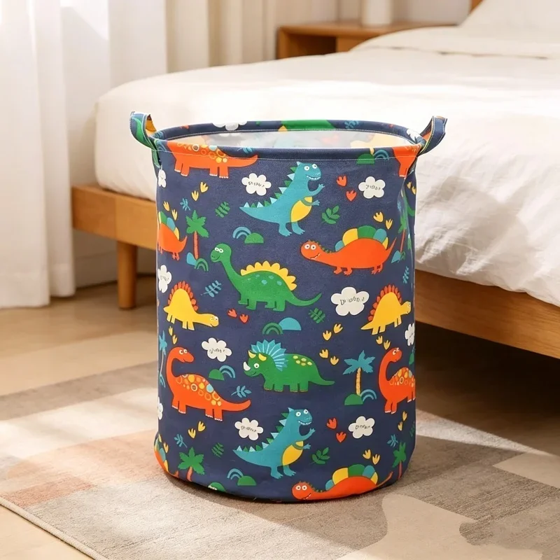 

Cotton Dirty Clothes Storage Bag Collapsible Folding Laundry Hamper Bathroom Home Practical Laundry Basket Organizer Supply