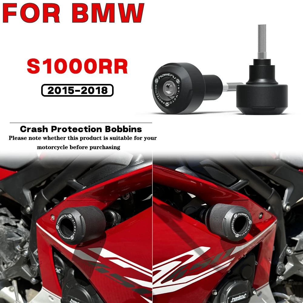 

For BMW S1000RR 2015 2016 2017 2018 Motorcycle Frame Crash Protection Sliders Falling Protector Kit Engine Protect Bobbins