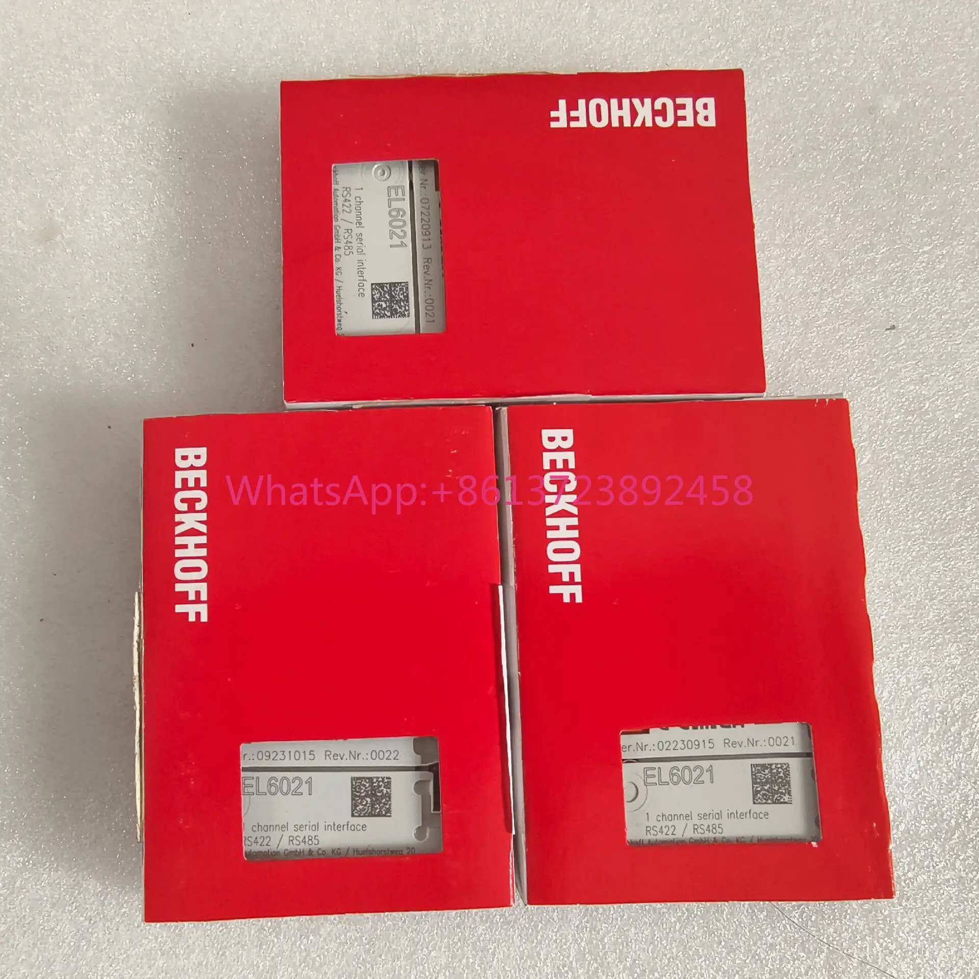 BECKHOFF EL6021 with code, German Beckhoff module, spot
