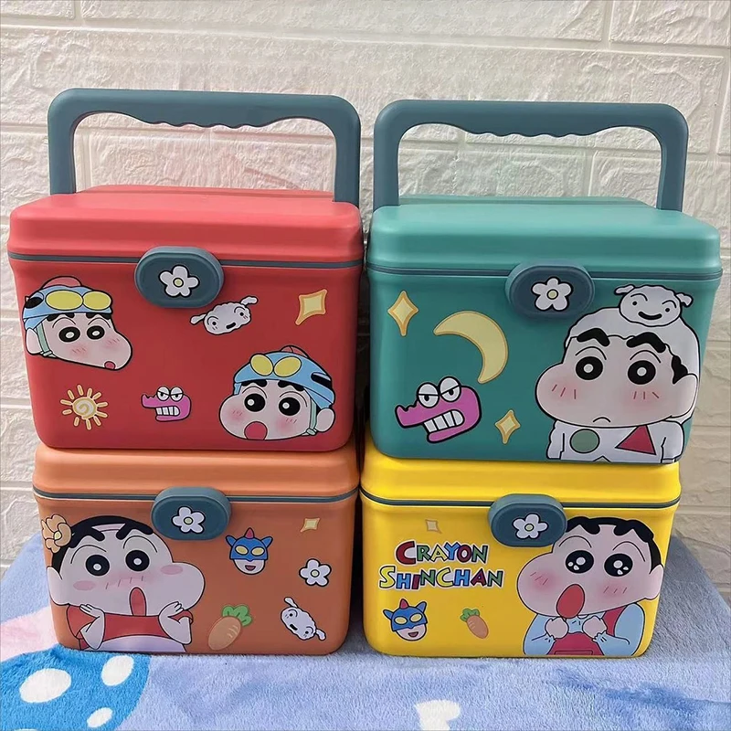 

Creative Handheld Portable Cartoon Crayon Shin-chan Medicine Kit Medicine Storage Household Emergency Medicine Box