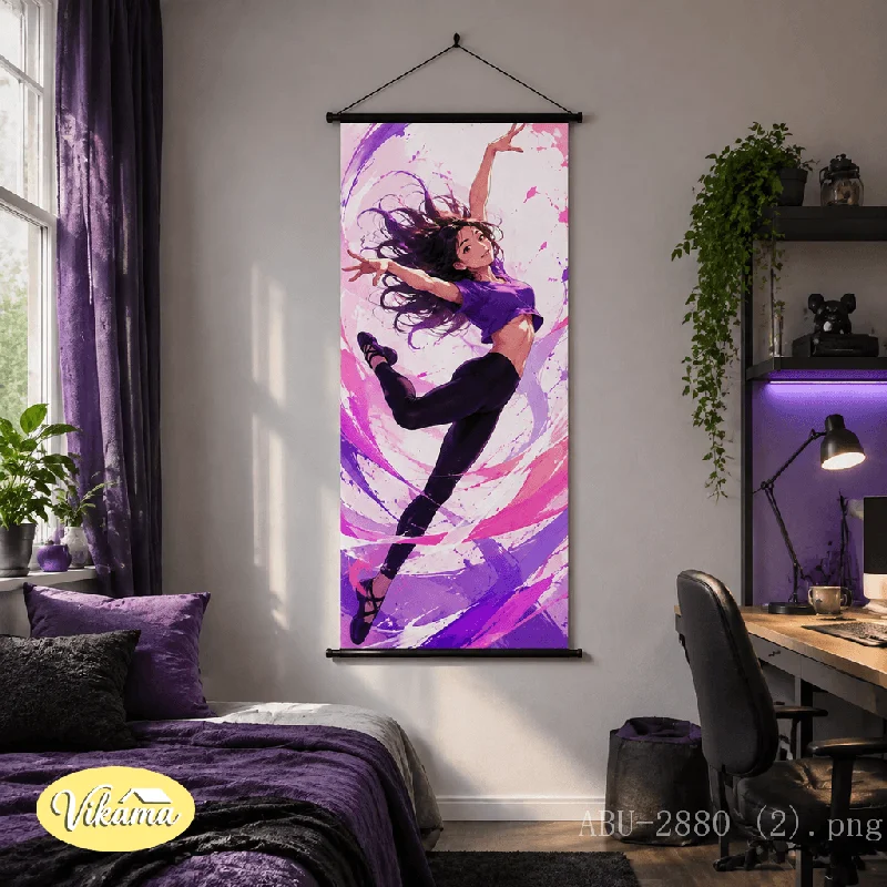 VIKAMA Sport Anime Boy Tapestry Wall Hanging Track Field High Jump Competition Youth Wall Art Decor for Bedroom Dorm Home